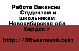 Работа Вакансии - Студентам и школьникам. Новосибирская обл.,Бердск г.